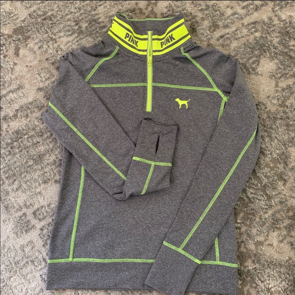 Pink VS Ultimate Quarter Zip Athletic Sweatshirt